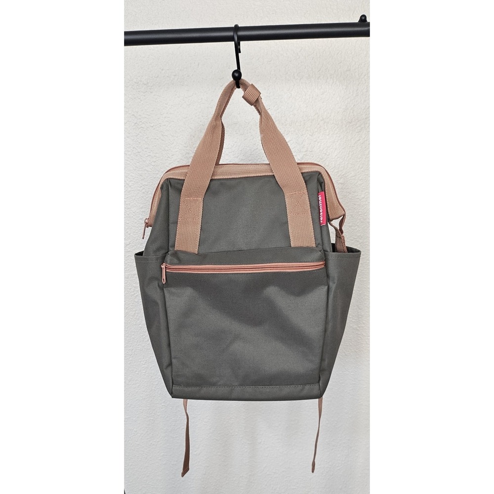 Reisenthel Allrounder R Backpack Tote Bag Travel Carry On Army Green Tan Unisex